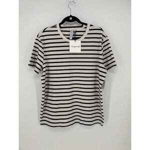 NWT Grace+Karma Striped Ringer Tee Womens 2x